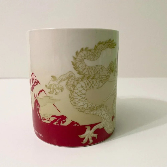 2013 Starbucks China Global Icon City Series Coffee Mug 16 oz Cup Dragon - Picture 4 of 11